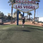 alt="daughter under famous sign"