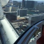 alt="looking through High roller structure to ground below"