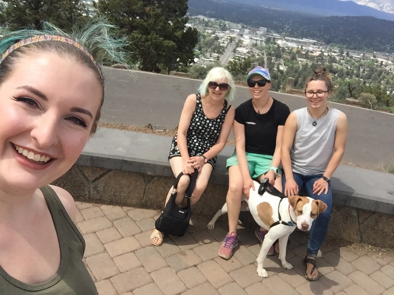 alt="on top of mountain in Bend"