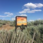 alt="a sign for the Gorge"