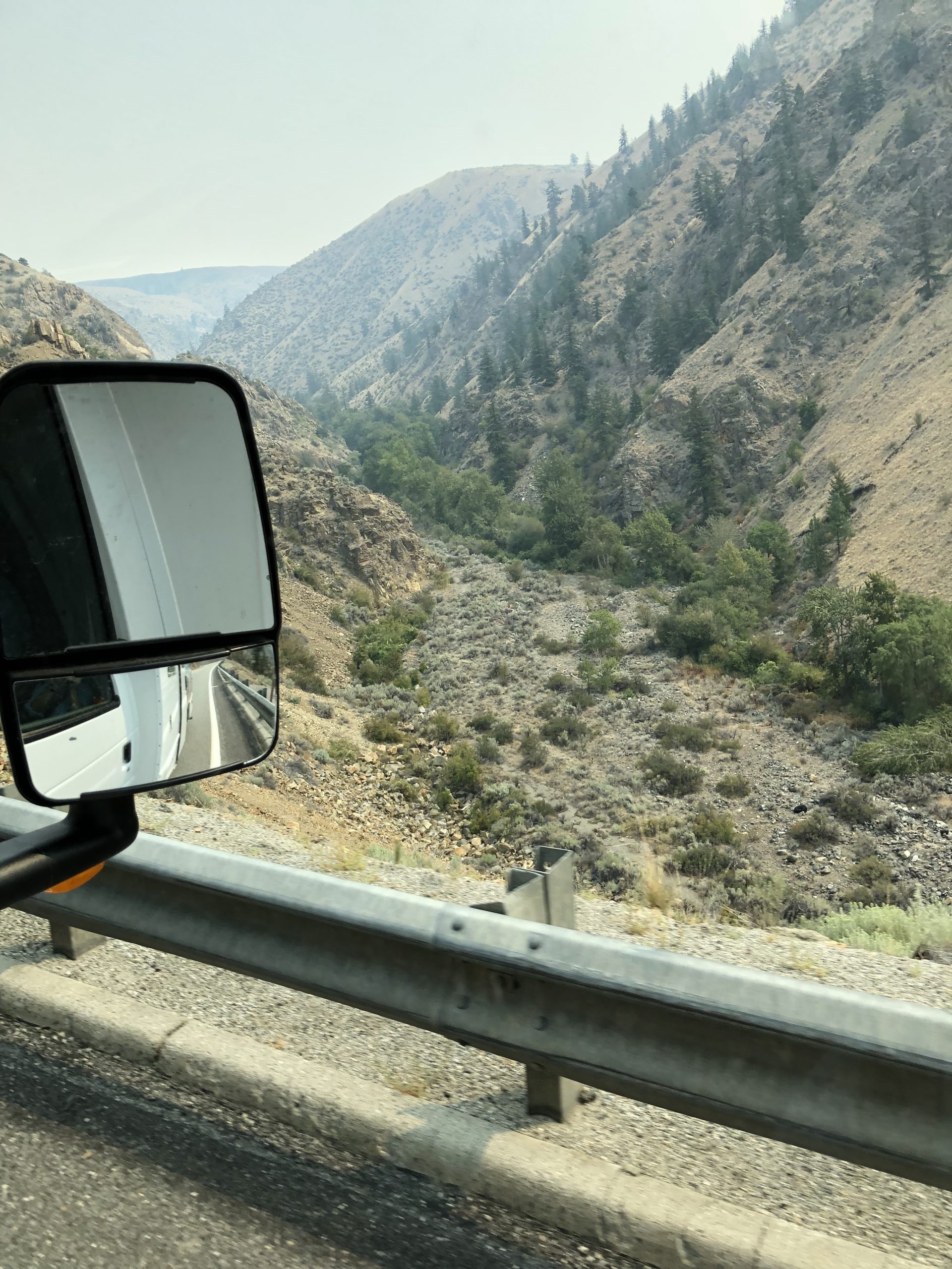 alt="view down a valley from the van"