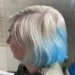 alt="side view of head with two colours"