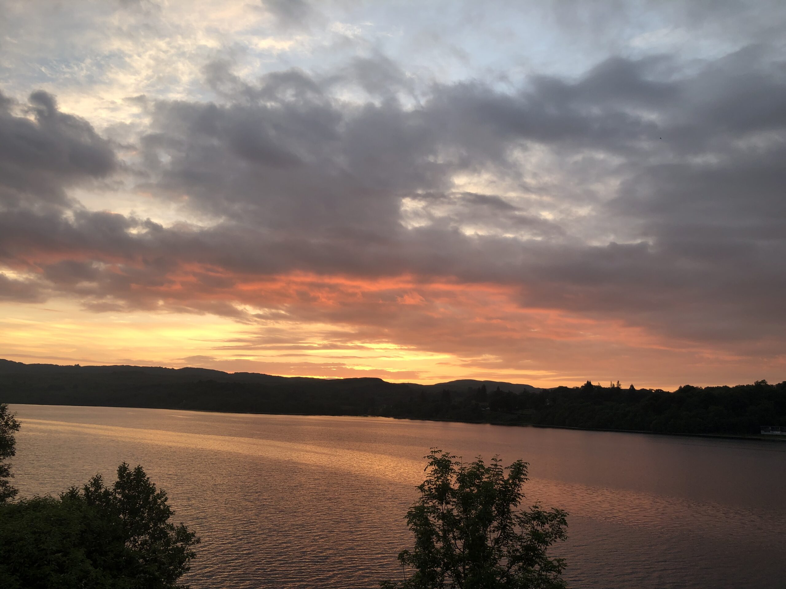 alt="sunset with trees"