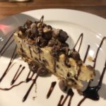 alt="slice of chocolate cheesecake"