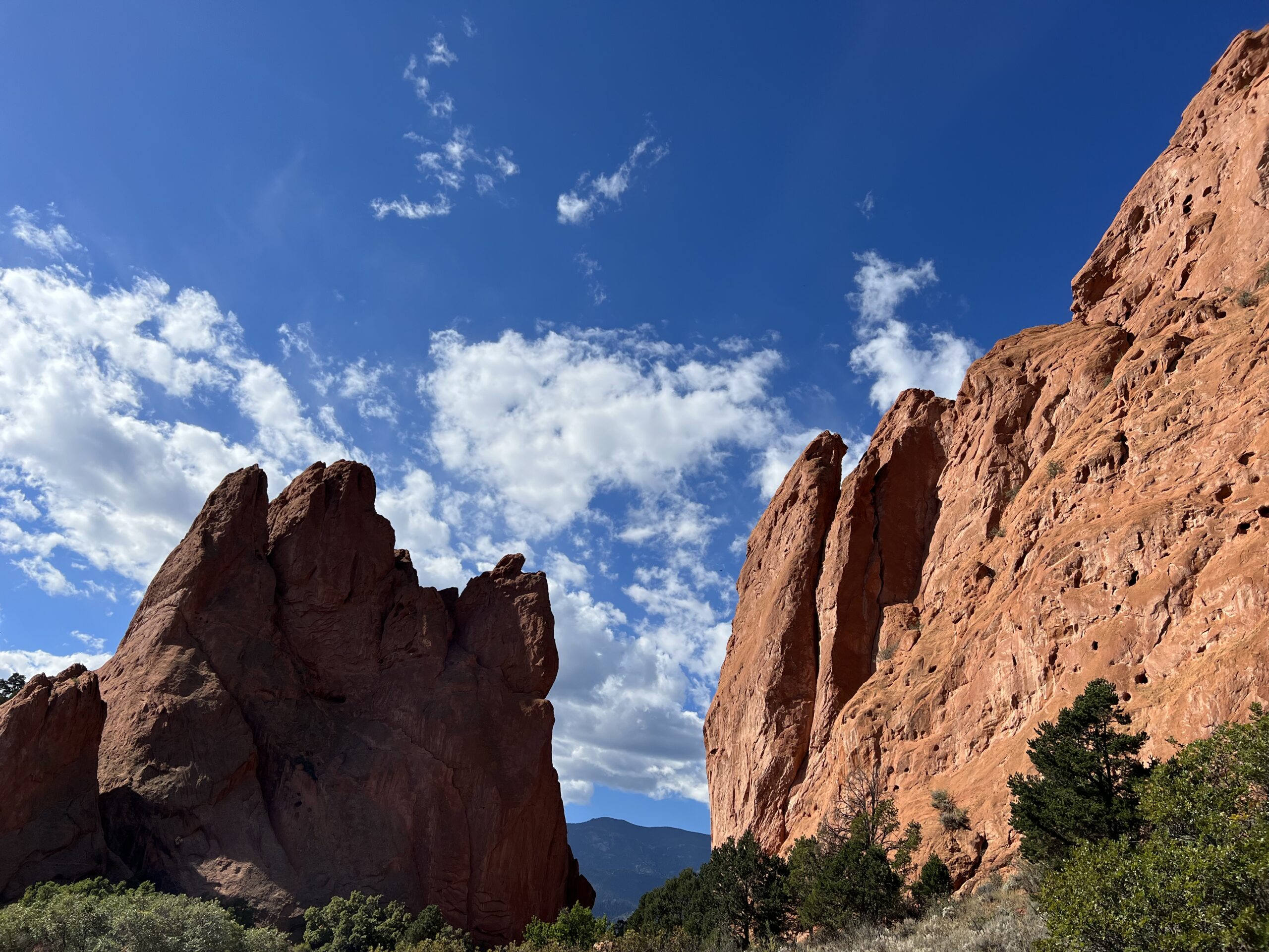 alt="two large rock faces opposite each other