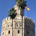 alt="round castellated building'