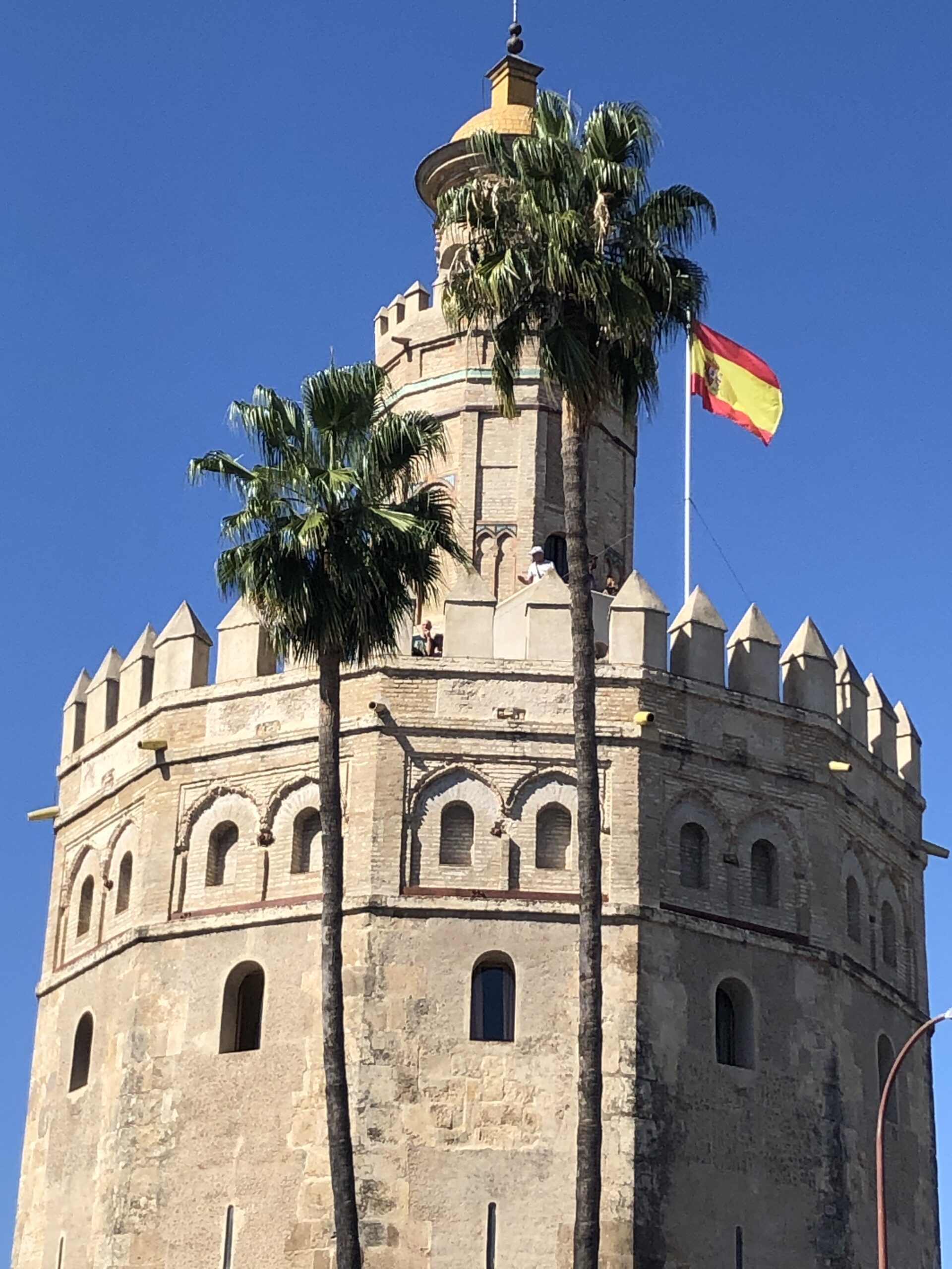 alt="round castellated building'