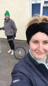 alt="me & daughter with unicycle"