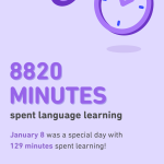 alt="minutes spent learning 8820"