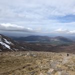 alt="walking down a Munro"