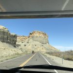 alt="rock formations alongside the road"