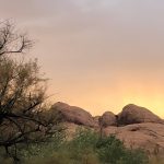 alt="sunset at Williams Bottom"
