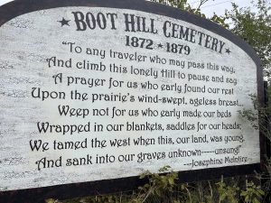 alt"sign from Boot Hill Cemetery"