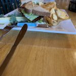 alt="sandwich & crisps at Roadkill cafe"