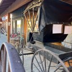 alt="old style buggy normally pulled by a horse"
