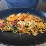 alt="rice & prawn dish"