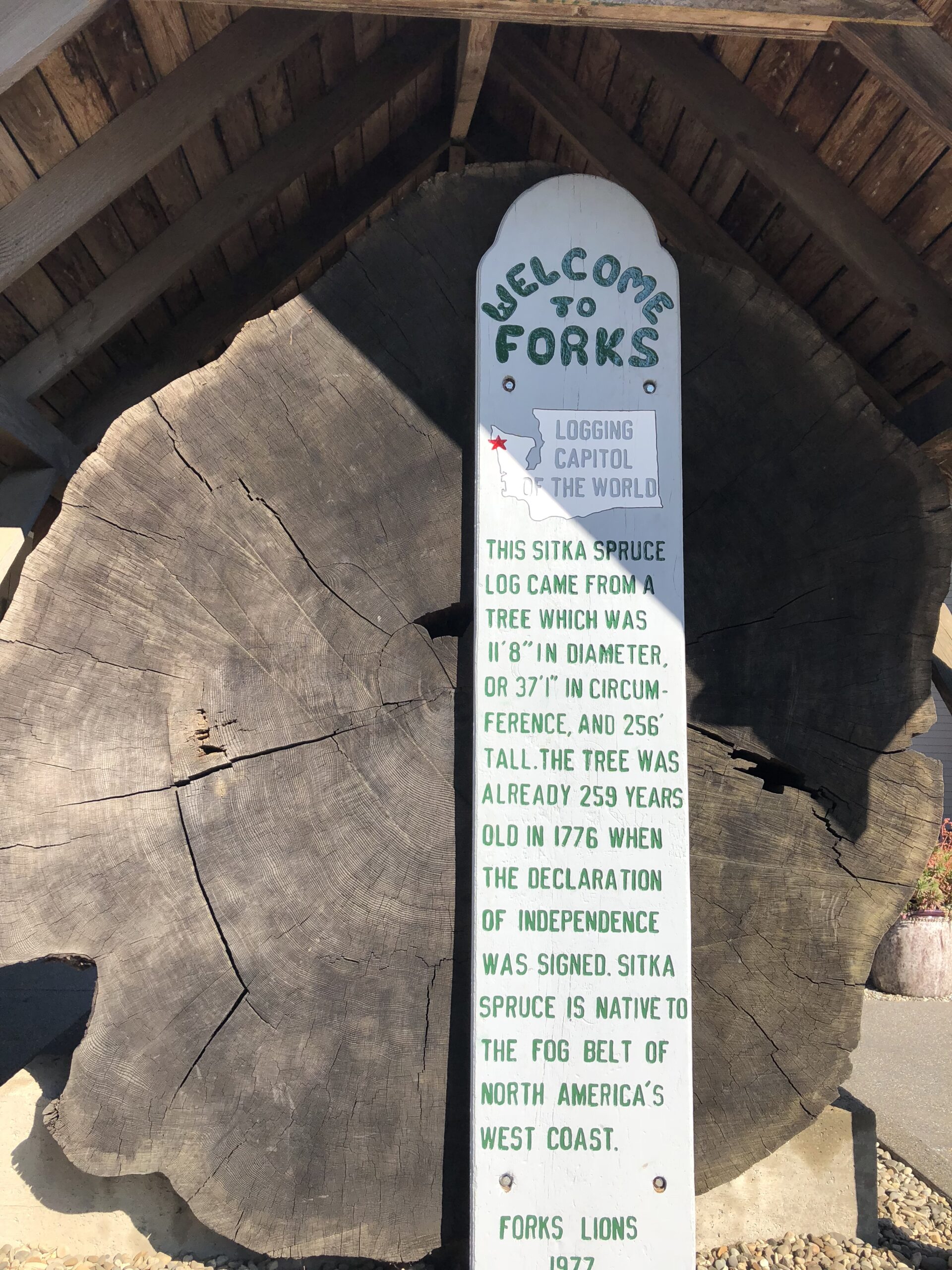 alt="a post with welcome to forks on together with other facts"
