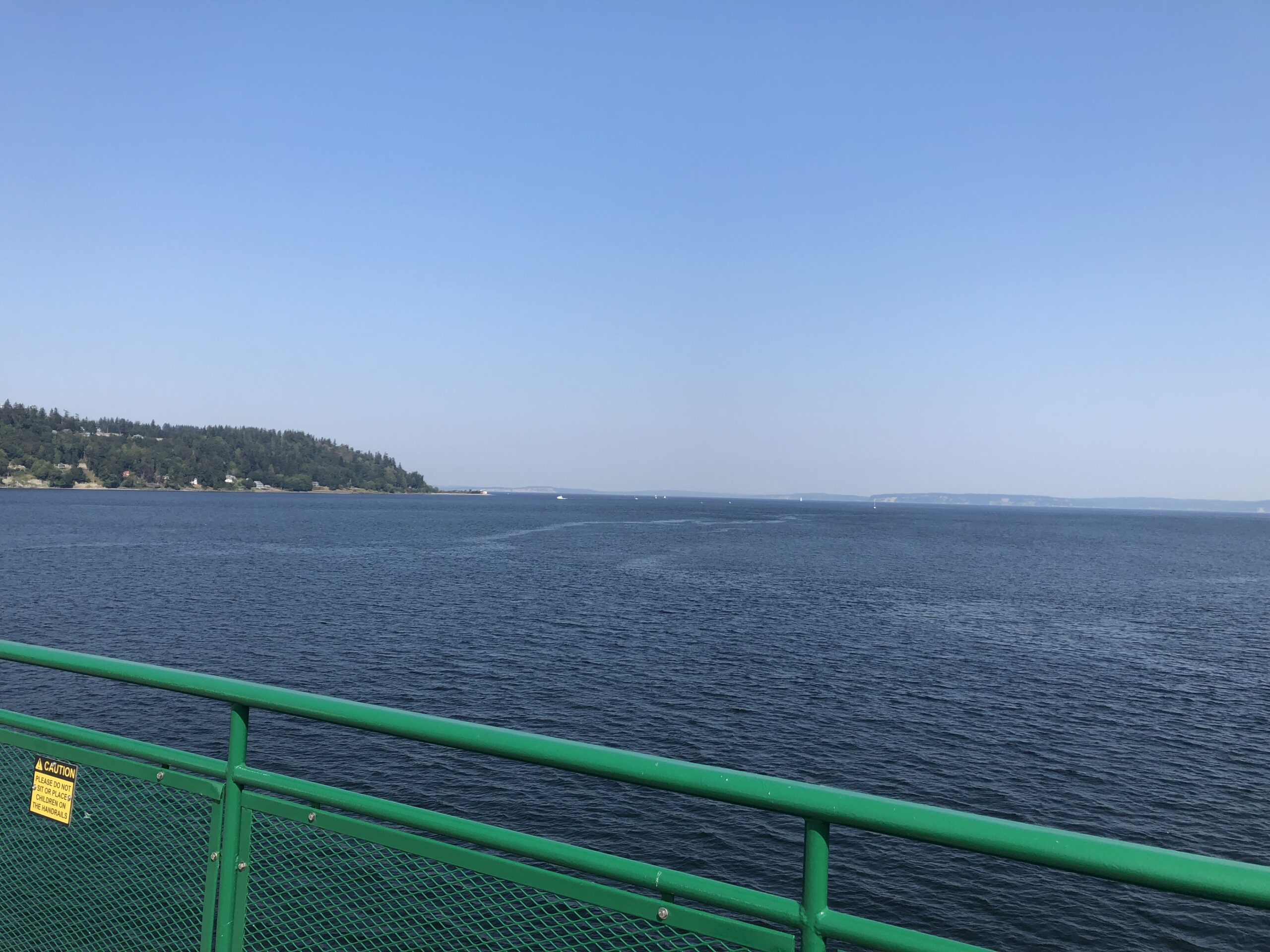 alt="view of the water from the ferry"