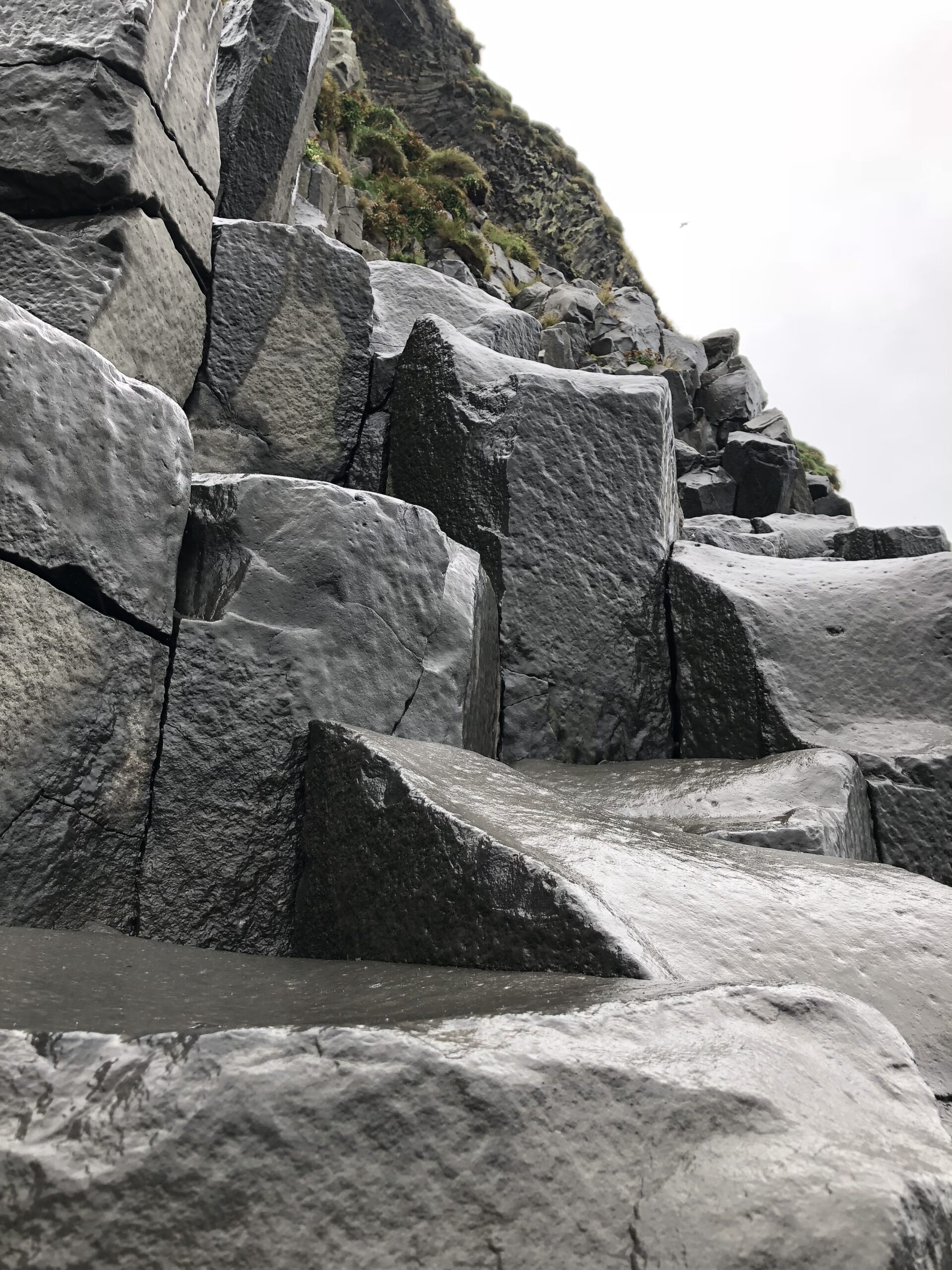 alt="close up of unusual shaped rocks"