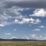 alt="sandy grass with animals & mountains in distance"