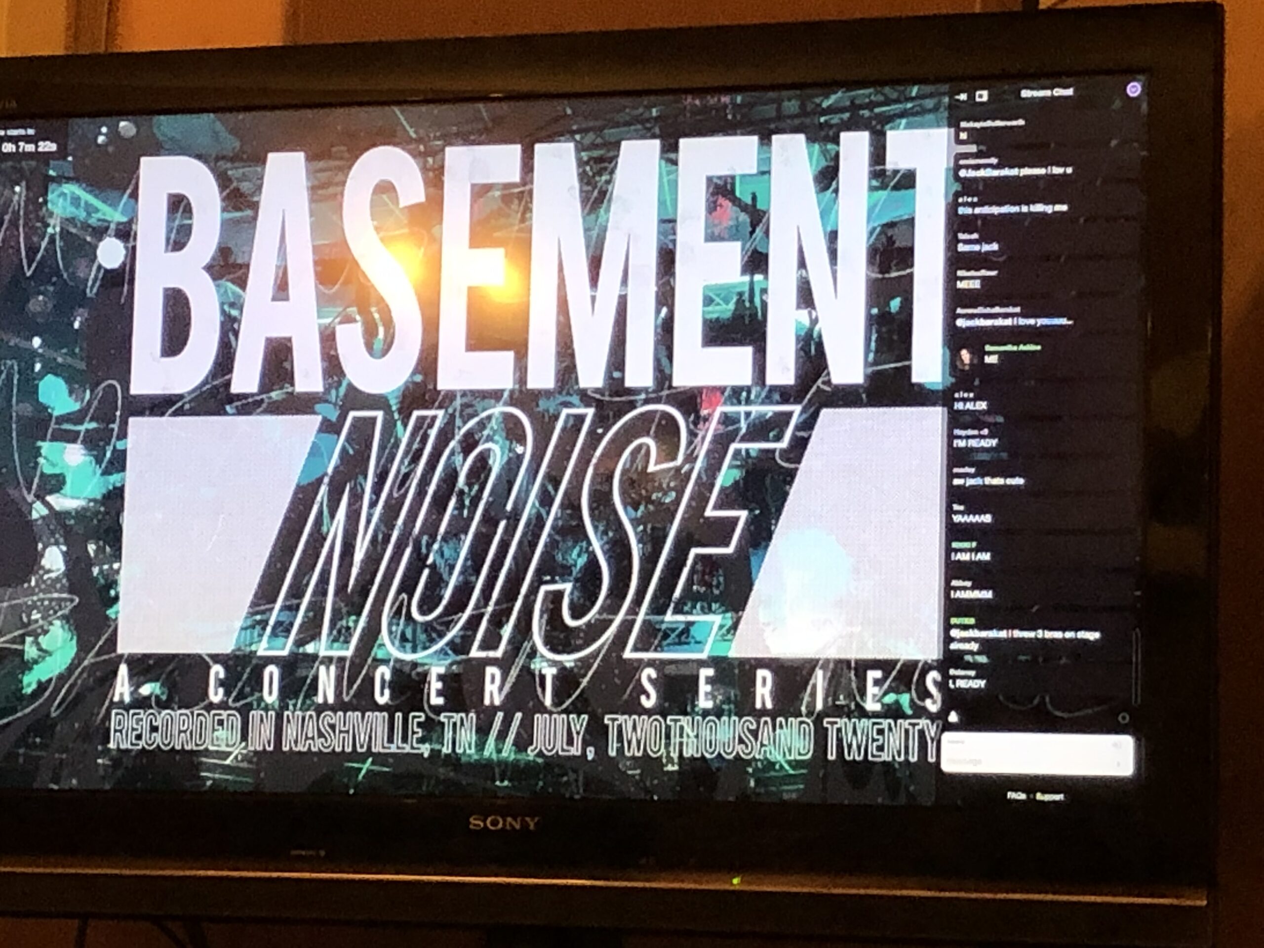 alt="screen shot photo of basement noise logo"