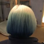alt="rear view of coloured hair"