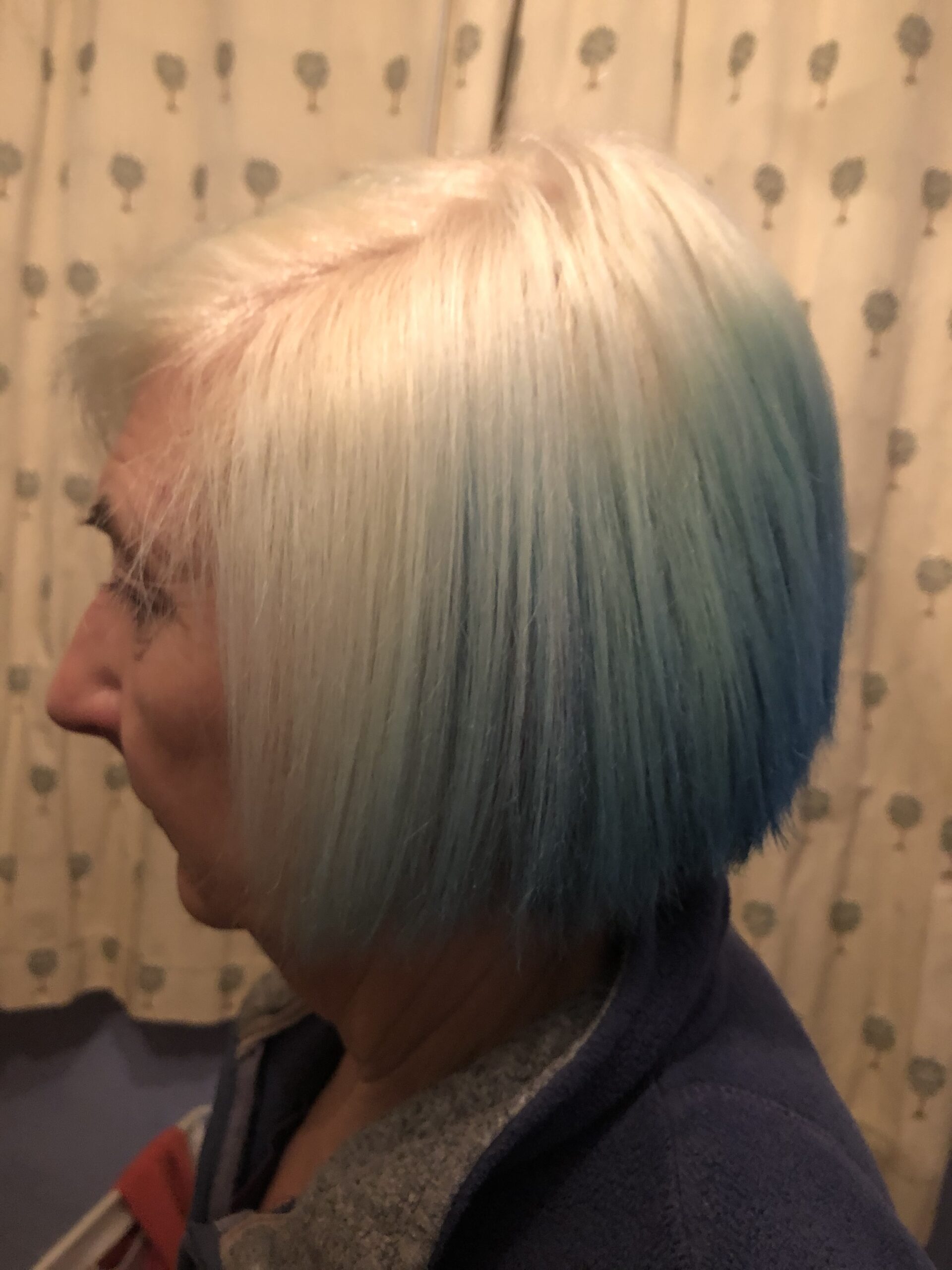 alt='side view of coloured hair"