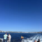 alt="looking at the sea from the ferry"