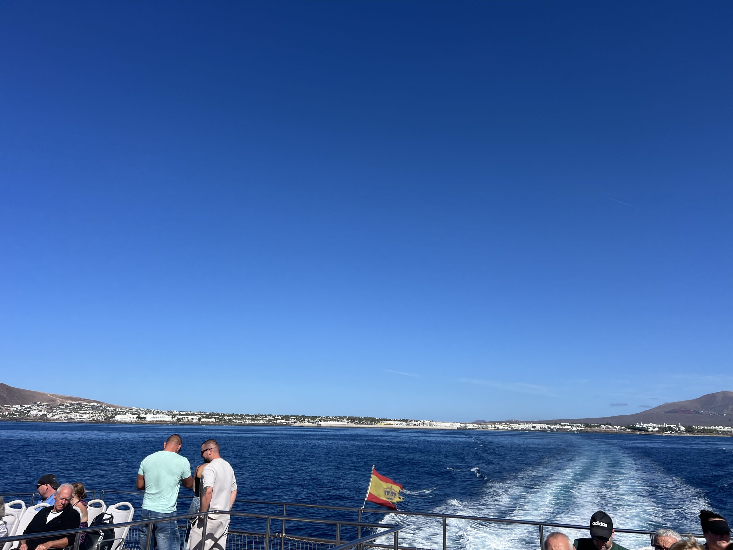 alt="looking at the sea from the ferry"